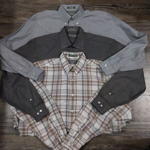 Daniel Cremieux Signature Collection Long Sleeve Button Front Shirt Mens Size L